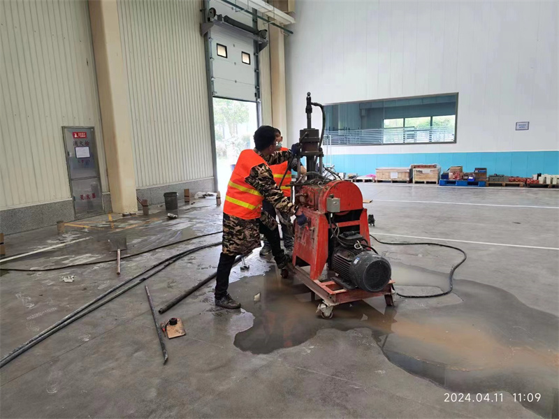 干河街道厂房地面下沉塌陷注浆加固施工